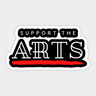 Save The Art Support The Arts Modern Design Sticker